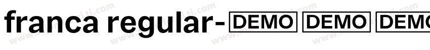 franca regular字体转换